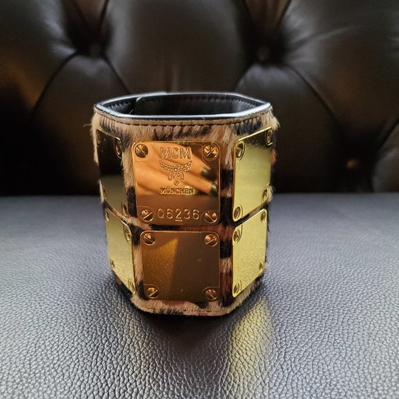 MCM Jewelry - Authentic MCM Leopard Hair Cuff Bracelet